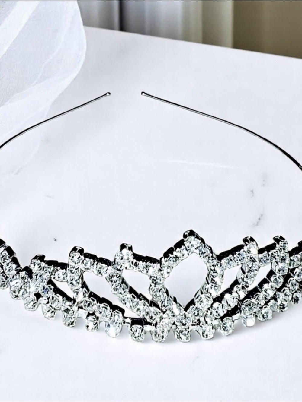Silver Rhinestone Tiara - New with Tags
